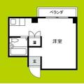 ヒューマンビレッジ 5階 ワンルームの間取り図