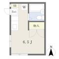 ミソノハイツ １０１ ワンルームの間取り図