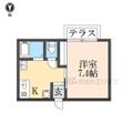 ラフィネ山喜 １０４ １Kの間取り図