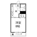第５ハイムトシマ ３０３ １Kの間取り図