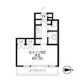 プライムアーバン番町 ８０２ １Kの間取り図