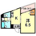 ウィステリア青木 ３０６ １Kの間取り図