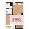 宍戸ビル 3階 １DKの間取り図