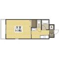 岡山市北区 富田町２丁目（岡山駅） 4階 １Kの間取り図