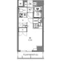 ＳーＲＥＳＩＤＥＮＣＥ日本橋馬喰町 ８０２ １Kの間取り図