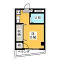 第１藤ビル ４０２ ワンルームの間取り図