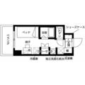 リビオセゾン早稲田 6階 ワンルームの間取り図