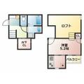 熊本市中央区 琴平２丁目（平成駅） 1階 １Kの間取り図