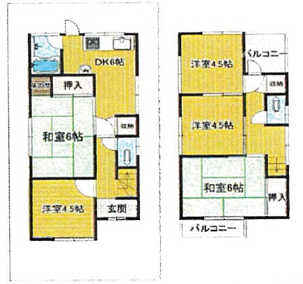 Myohoji, Enmanbayashi, Suma Ward, Kobe City (near Myohoji Station) 2-story building, 5DK &mdash; photo 1