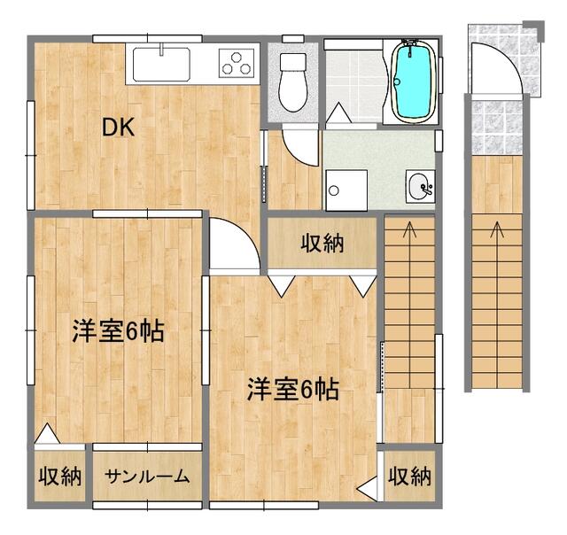 スズラン２世帯戸建て 4DK