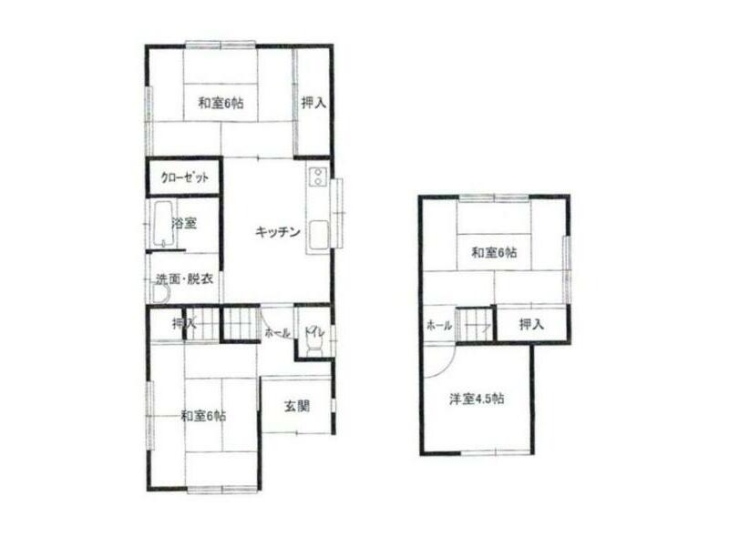 Wakayama City, Sakae-tani (Kinokawa Station) 2-story 4DK