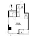 プレーリー麻布 ４０２ ワンルームの間取り図