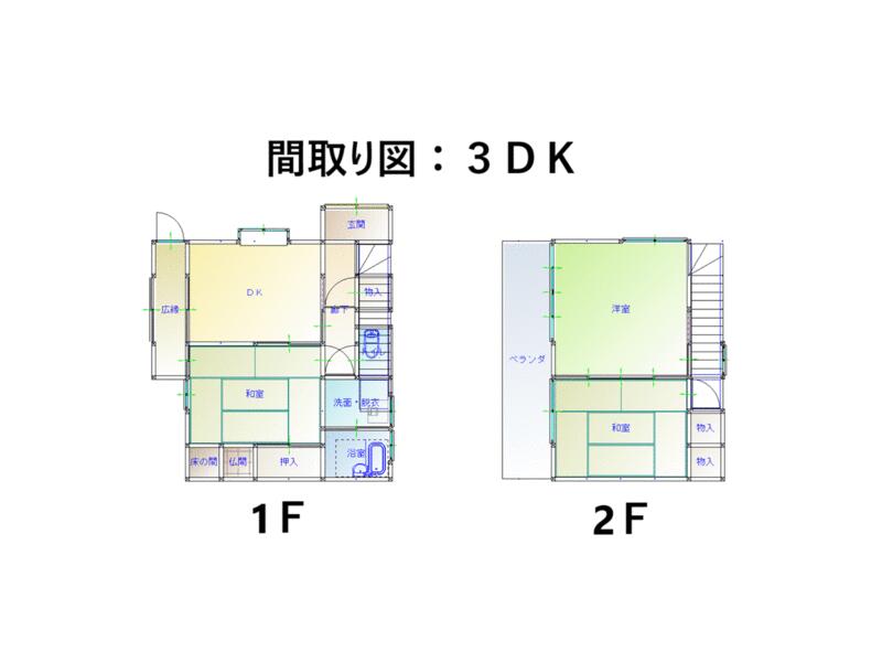 2-story building, 3DK in Ishitani-cho, Kagoshima City