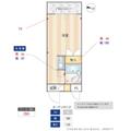 メインステージ中井駅前 4階 ワンルームの間取り図