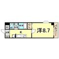 パセオ西宮北口町 ３０５ １Kの間取り図