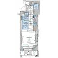 コンシェリア南麻布　　ＴＯＫＹＯ　ＰＲＥＭＩＵＭ　　ＷＥＳＴ 5階 １Kの間取り図