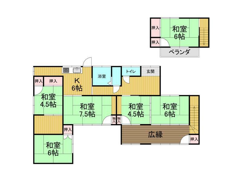 Tamana City, Ritsuganjiji (Tamana Station), 2-story building, 6K