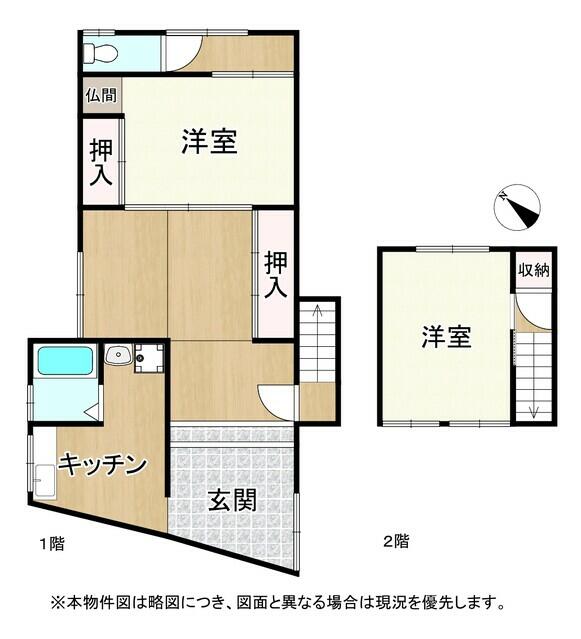 Himejima 1-chome, Nishiyodogawa-ku, Osaka City (near Himejima Station) 2-story building, 2K &mdash; photo 1