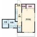 飛鳥メゾンヒラミＡ ２０１ １Kの間取り図