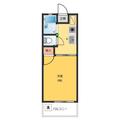 パインハイツ ２０６ １Kの間取り図