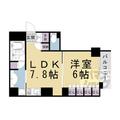 京都市中京区 橋之町（烏丸御池駅） 4階 １DKの間取り図