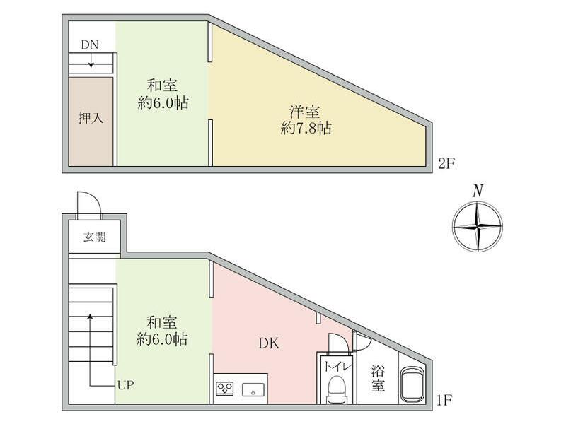 Katsushika Ward, Higashihorikiri 1-chome (Ohanajaya Station) 2-story 3DK