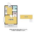 パルティール曲金 ２０１ １Kの間取り図