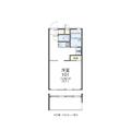 レオパレスメイプルⅢ ２０４ １Kの間取り図