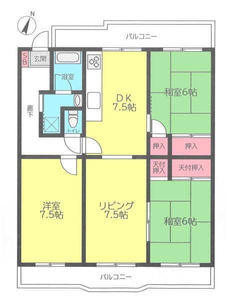 アットホーム 船橋サンハイツ１号棟 5階 ３ｌｄｋ 船橋市の中古マンション マンション購入の情報