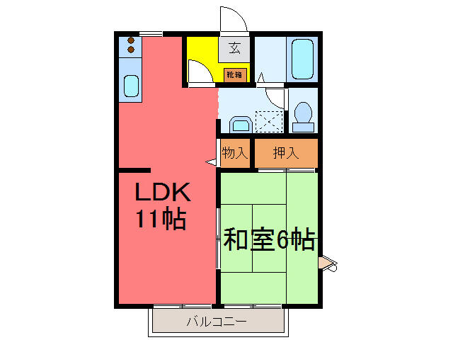 アットホーム グリーンハイツ梶原 2階 １ｌｄｋ 提供元 オフィスキムラ 株 丹波市の賃貸アパート