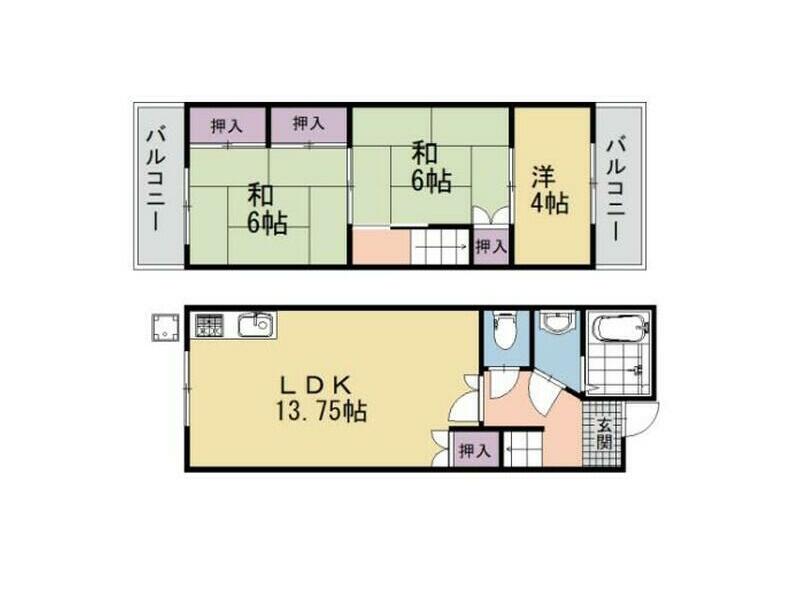 Uji City, Ogura-cho Kubo (Ogura Station), 2-story building, 3LDK