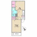 麻布ローヤルコーポ ５０３ １DKの間取り図