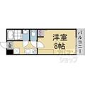 京都市上京区 丁子風呂町（丸太町駅） 2階 １Kの間取り図