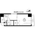 ライオンズマンション新宿第２ 4階 １Kの間取り図
