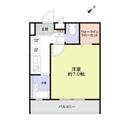 ソレアード松戸 １０２ １Kの間取り図