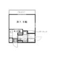 京都市北区 大将軍一条町（北野白梅町駅） 3階 １Kの間取り図