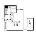 リッツ関町 5階 ワンルームの間取り図