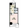 ミラージュパレス本町東レジデンス １３０４ １Kの間取り図