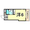 ダイドーメゾン甲東園Ⅱ ４０２ ワンルームの間取り図
