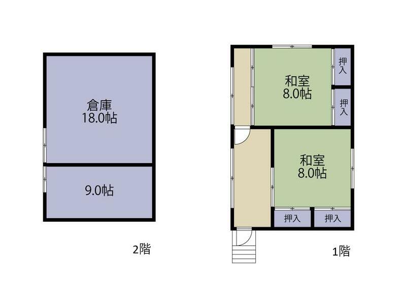 Tamura City, Takine-machi, Sugaya, Aza Tateishi (Sugaya Station) Single-story building 9K