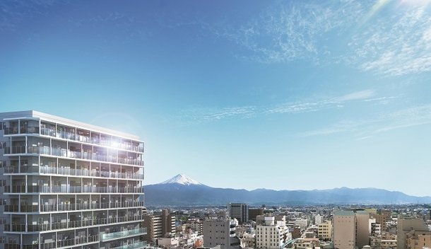 外観完成図(眺望合成写真・2015年9月撮影)