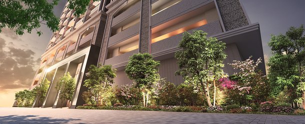 エントランスアプローチ完成予想CGパース