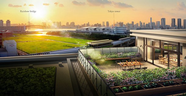 屋上テラス・パーティダイニング完成予想図