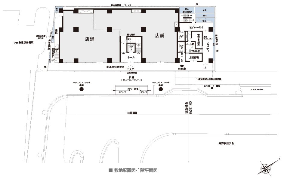敷地配置図・1階平面図