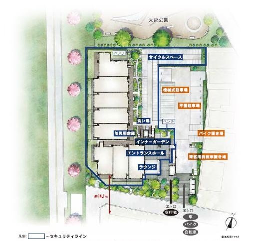 敷地配置イラスト
