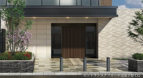 エントランスアプローチ完成予想図