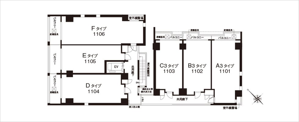 11階平面図