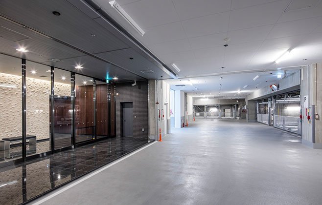 地下駐車場竣工写真