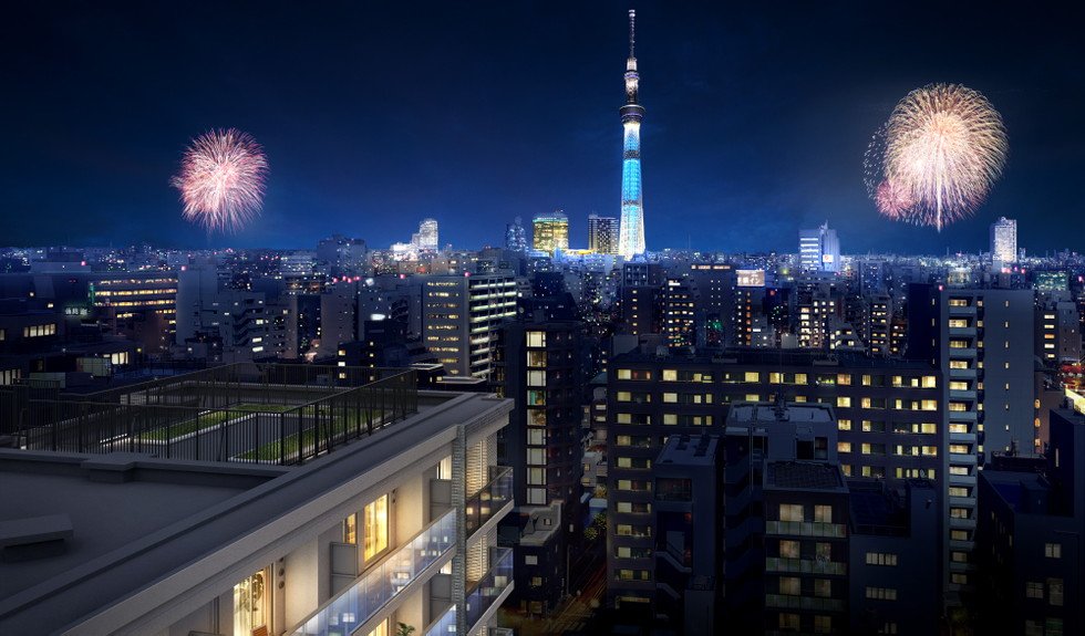 屋上庭園完成予想CG