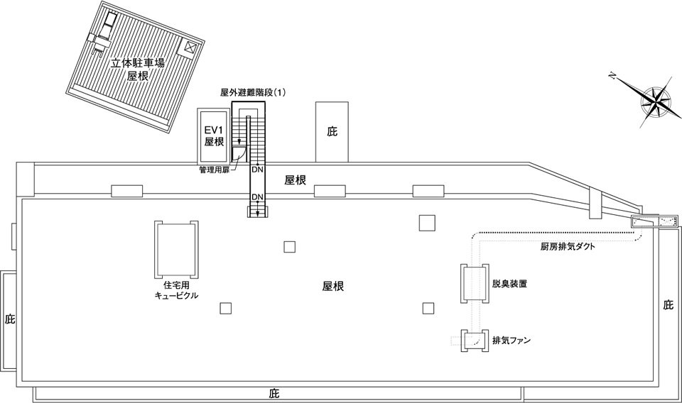屋上平面図